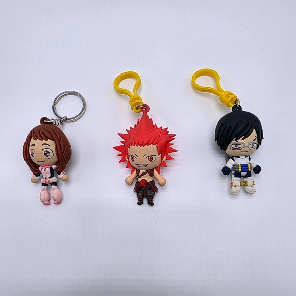 Other - My Hero Academia Chibi Keychain Set Ochaco Uraraka, Eijiro Kirishima, Tenya Lida